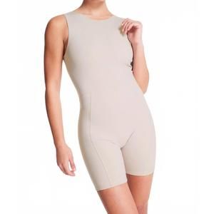 NEW BANDIER calla cutout short catsuit in ashes of roses